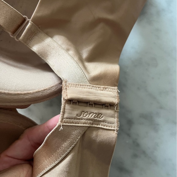 Soma Enhancing Shape Full Coverage Tan Bra 36 D - Picture 3 of 6